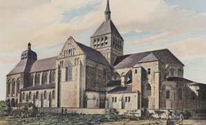 Saint-Benoît-sur-Loire, Abdijkerk, Zuidaanzicht door French Photographer