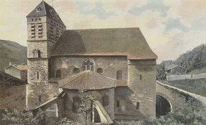 Saint-Chef, Kerk, Apsiszijde door French Photographer