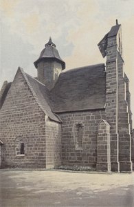 Saint-Cyr-la-Roche, Kerk, noordelijk geheel door French Photographer