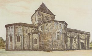 Saint-Maurice, Kerk, Geheel N door French Photographer