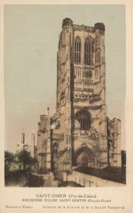 Saint Omer, oude Kerk Saint Bertin door French Photographer
