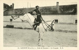 Saumur, Ruiterschool, De Croupade door French Photographer