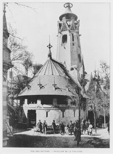 Het Finse Paviljoen op Rue des Nations op de Exposition Universelle van 1900, Parijs door French Photographer