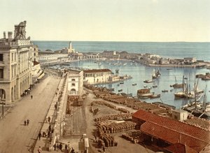 De Haven van Algiers, gepubliceerd ca. 1900