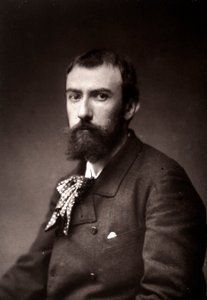 De kunstenaar Henri Lerolle geportretteerd ter gelegenheid van de Salon van Parijs in 1885 door French Photographer