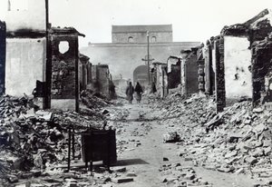 De verwoesting in China tijdens de Bokseropstand van 1900