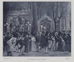 De tuin van de Bal Bullier, Parijs