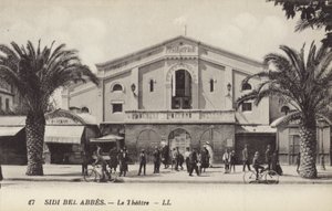 Het theater, Sidi Bel Abbes, Algerije door French Photographer