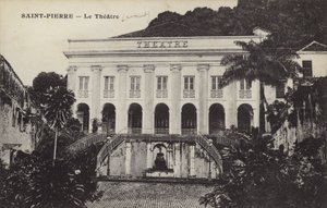Theater, Saint Pierre, Martinique door French Photographer