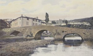 Thiers, Algemeen uitzicht, vanaf de linkeroever van de Durolle door French Photographer