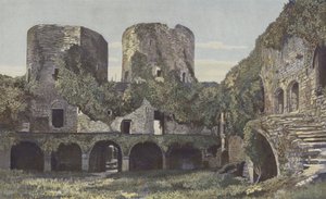 Villandraut, Kasteel, binnenplaatszijde