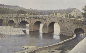 Viviers, Romeinse brug, op de Escoutay, Uitzicht stroomopwaarts