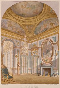 17e-eeuwse Salon de la Paix, Chateau de Versailles, illustratie uit het Dictionnaire de l