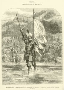 29 november 1513, Balboa neemt bezit van de Zuidzee in naam van Castilië en het koninkrijk León