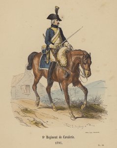 8e Regiment Cavalerie door French School