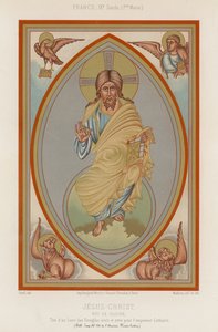 Een 9e-eeuwse afbeelding van Jezus Christus door French School