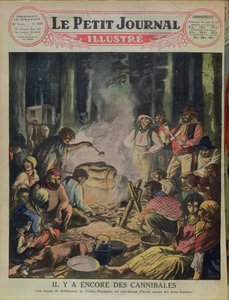 Een groep kannibalistische zigeuners in Tsjechoslowakije, uit Le Petit Journal, 1927 door French School