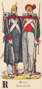 Russisch, Infanterie door French School