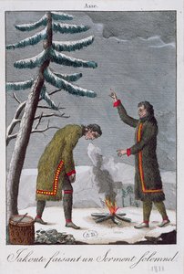 Een Jakoet die een plechtige eed aflegt, 1811 door French School
