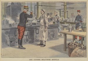 Een model militaire keuken
