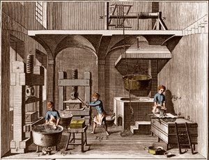 Een papiermolen - Kantoorartikelen: Collage - 