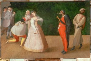 Een voorstelling van de Commedia dell