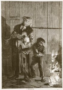 Een petroleuse, april 1871, illustratie uit Cassells Geschiedenis van de Oorlog tussen Frankrijk en Duitsland, 1870-1871