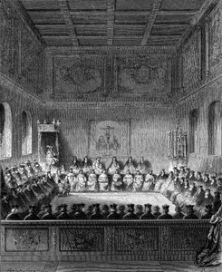 Een zitting in het Parlement van Bretagne in 1613