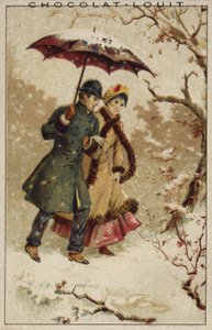 Een wandeling in de sneeuw door French School