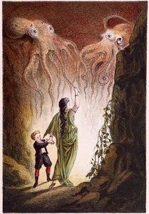 Een vrouw en een jongen aangevallen door 2 reuzenoctopussen - in 