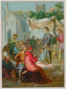 Abelard leert filosofie door French School
