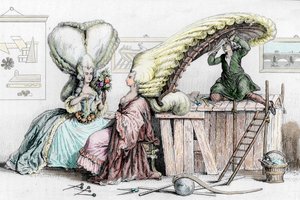 Academie voor Kappers, Rue de Coiffure, illustratie uit 