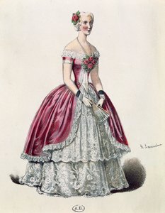 Actrice Eugenie Doche in titelrol in Dame met de Camelia