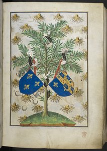Wapenschildpagina, uit het Getijdenboek (De Bedford Hours) c.1410-30