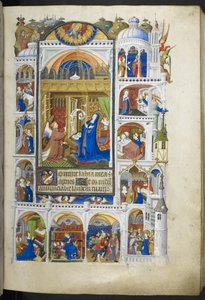 De Aankondiging, uit Getijdenboek (The Bedford Hours) c.1410-30 door French School
