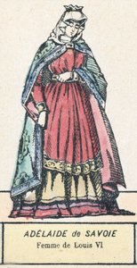 Adelaide van Savoye, vrouw van Lodewijk VI door French School