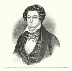 Adolphe Nourrit, een van de beroemdste tenoren van de Opera door French School