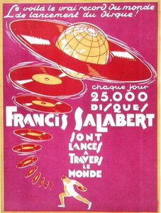 Advertentie voor Francis Salabert Disques door French School