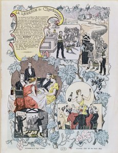 Advertentie voor Le Clos Charbonnier Beaujolais, ca. 1880 door French School