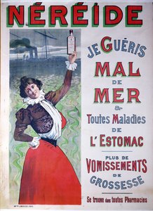 Advertentie voor Nereide-medicijn tegen zeeziekte, ca. 1900 door French School