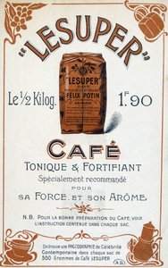 Reclame voor koffie Lesuper, 20e eeuw