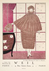 Advertentie voor "Weil", uit Gazette de Bon Ton, pub. 1920 door French School