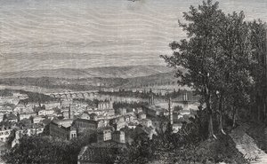 Agen - Lot-et-Garonne - gravure in 