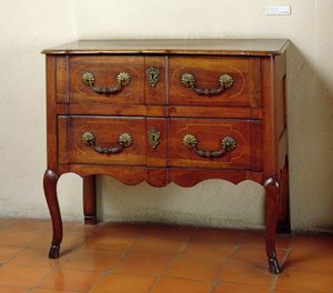 Aix school commode met twee laden