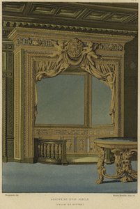 Alkoof, Palais du Louvre, Parijs, 17e eeuw door French School