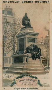 Alexandre Dumas, Romanschrijver, 1803-1870, Opgericht op Place Malesherbes door French School