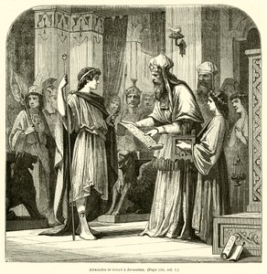 Alexander de Grote in Jeruzalem door French School