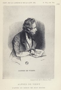 Alfred De Vigny (litho) door French School