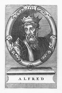 Alfred de Grote (gravure) door French School