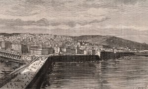 Algiers - Algerije - gravure in 